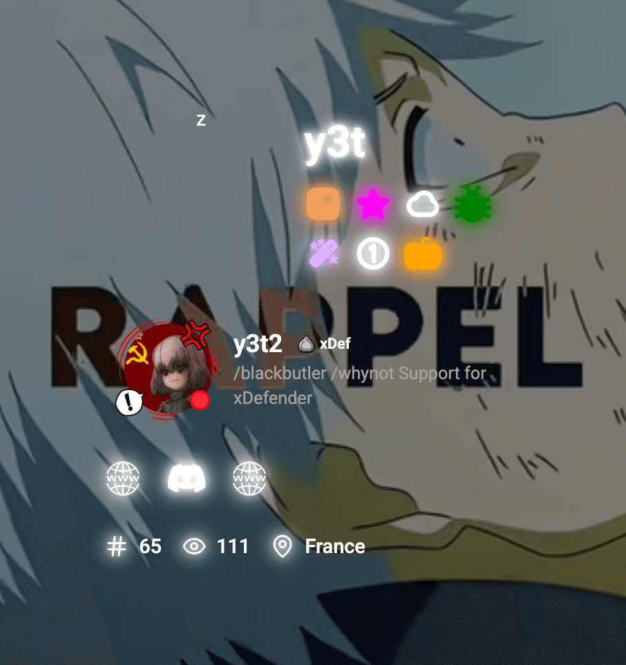 z's profile card preview